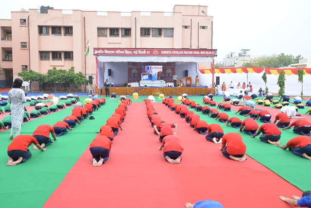 4th International Yoga Day Celebrated in all the Kendriya Vidyalayas